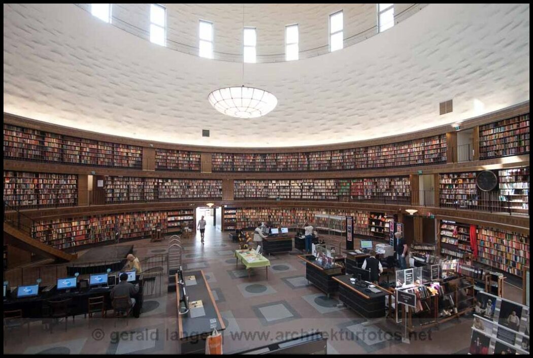 20110426 Stockholm Stadtbibliothek Arch. Gunnar Asplund © Gerald Langer 46 - Gerald Langer